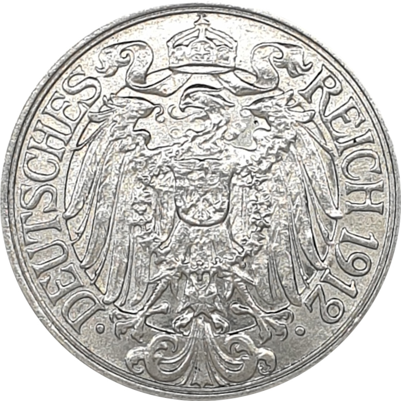 25 pfennig - Guillaume II