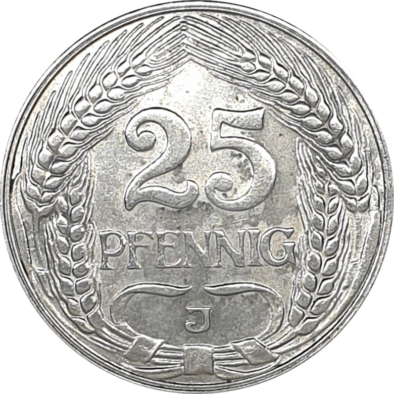 25 pfennig - Guillaume II