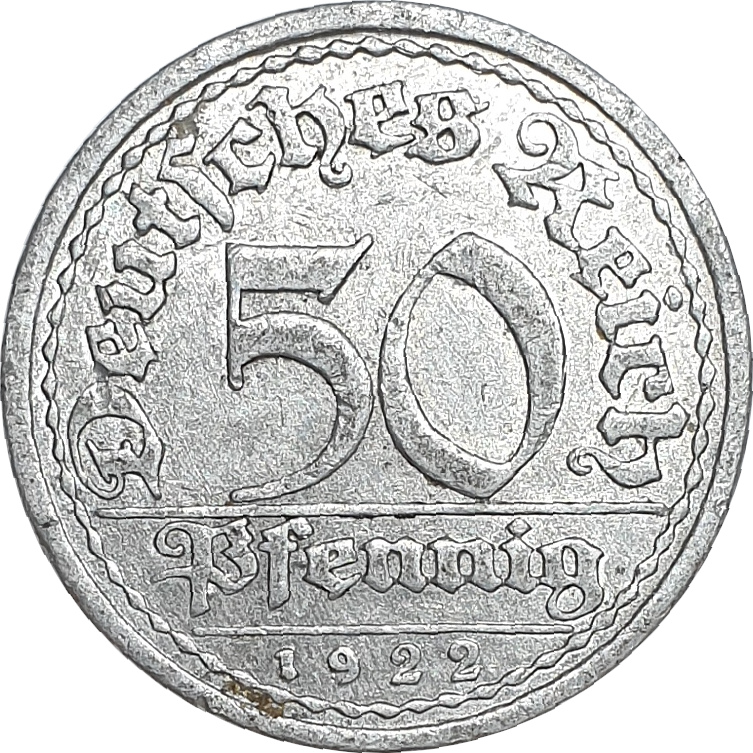 50 pfennig - Botte de blé