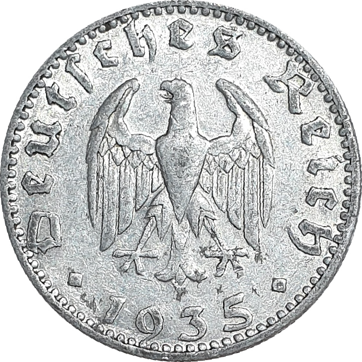 50 pfennig - Eagle - Light