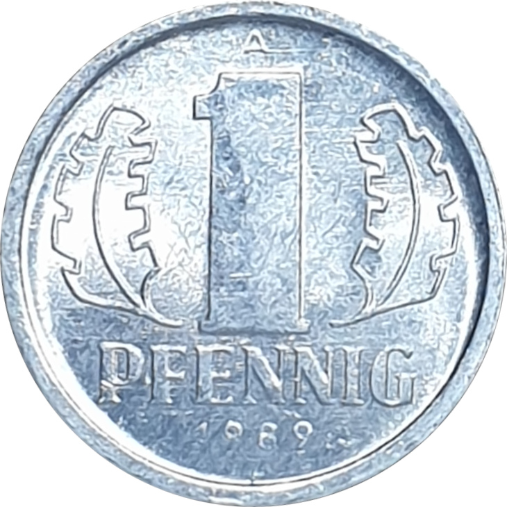 1 pfennig - Emblême - Petit emblême