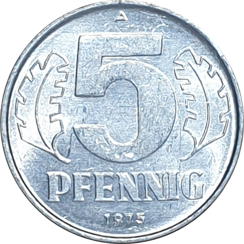 5 pfennig - Emblême - Grand emblême