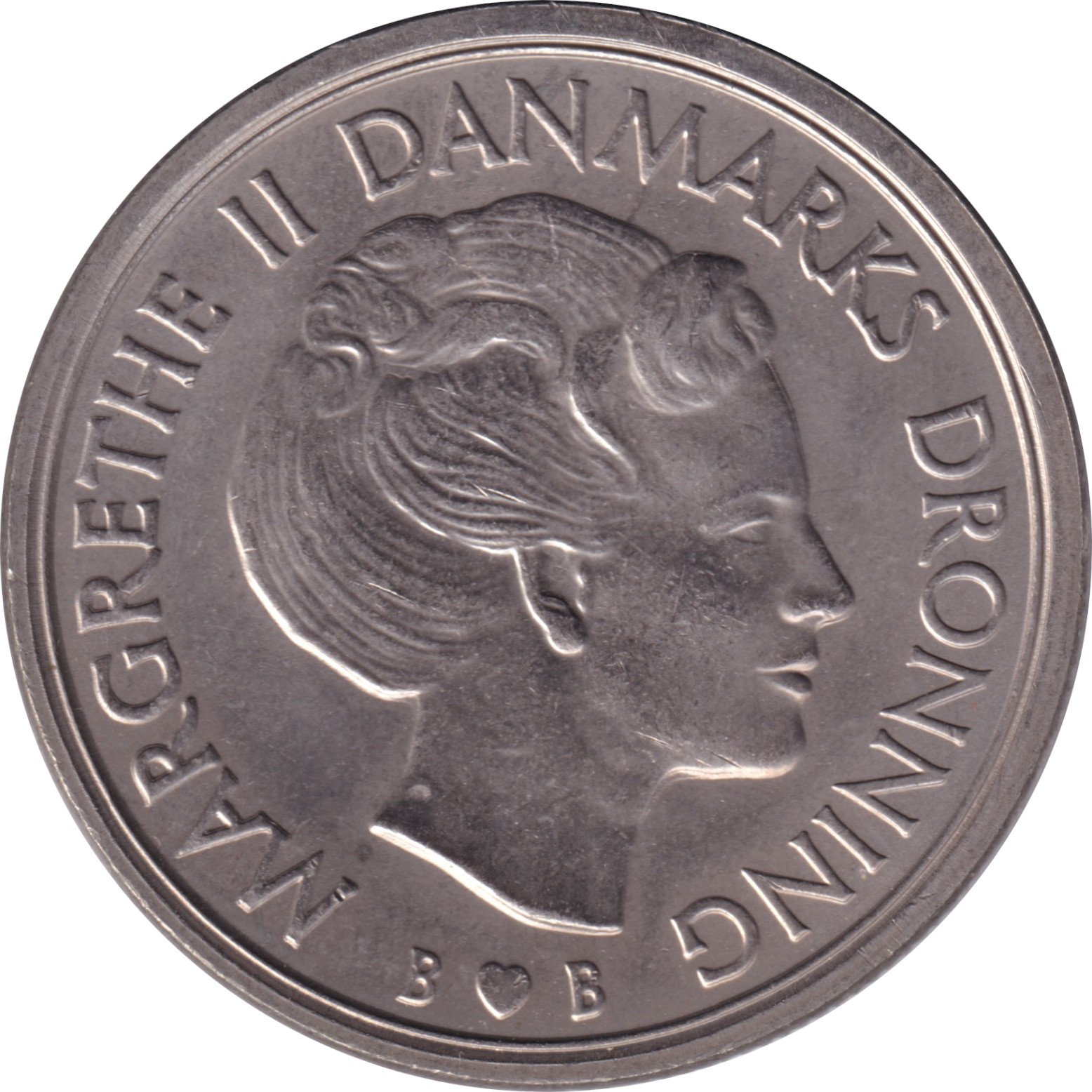 5 kroner - Margrethe II - Shield