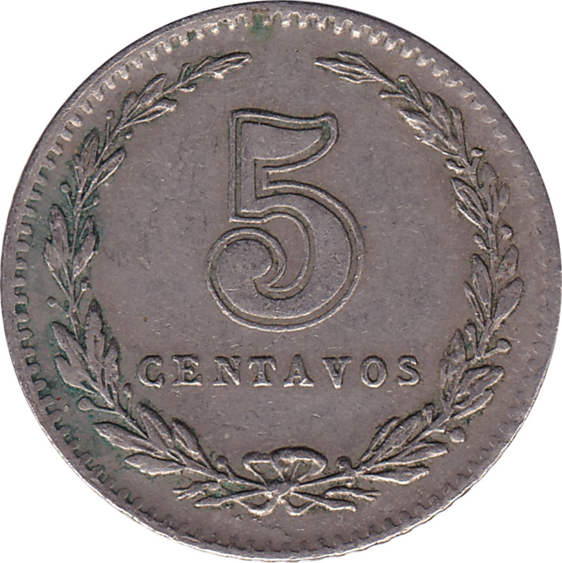 5 centavos - Tête de la Liberté