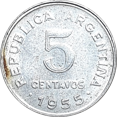 5 centavos - Jose de San Martin