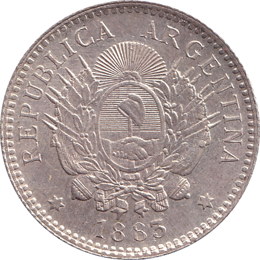10 centavos - Liberty head - Arms