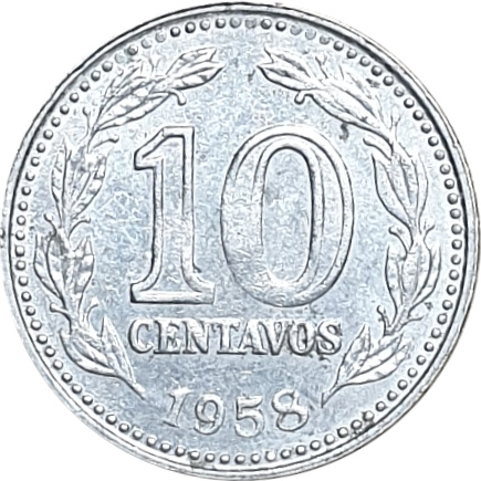 10 centavos - Tête de la liberté