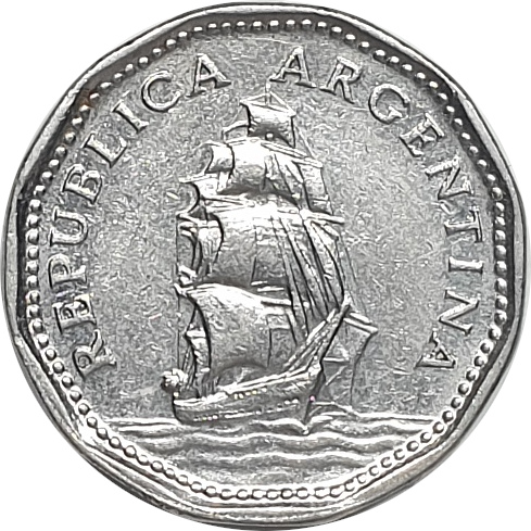 5 pesos - Sailboat