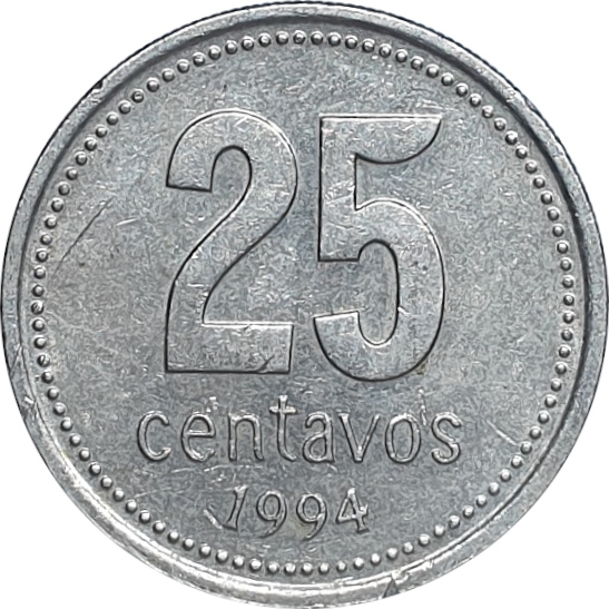 25 centavos - Hôtel de ville de Buenos Aires - Heavy