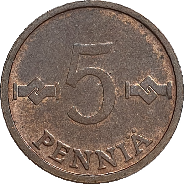 5 pennia - Carré