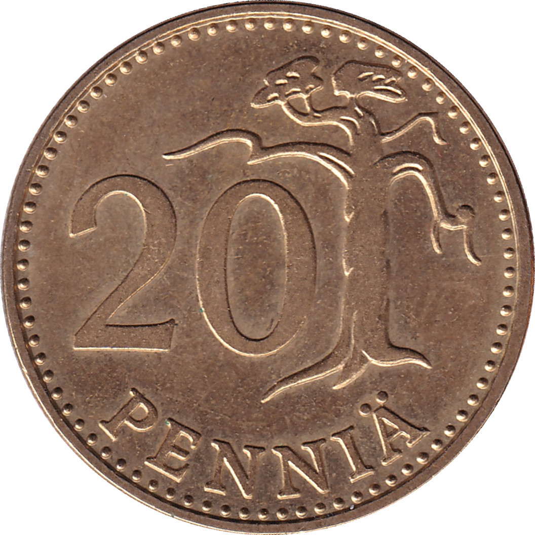 20 pennia - Lion héraldique