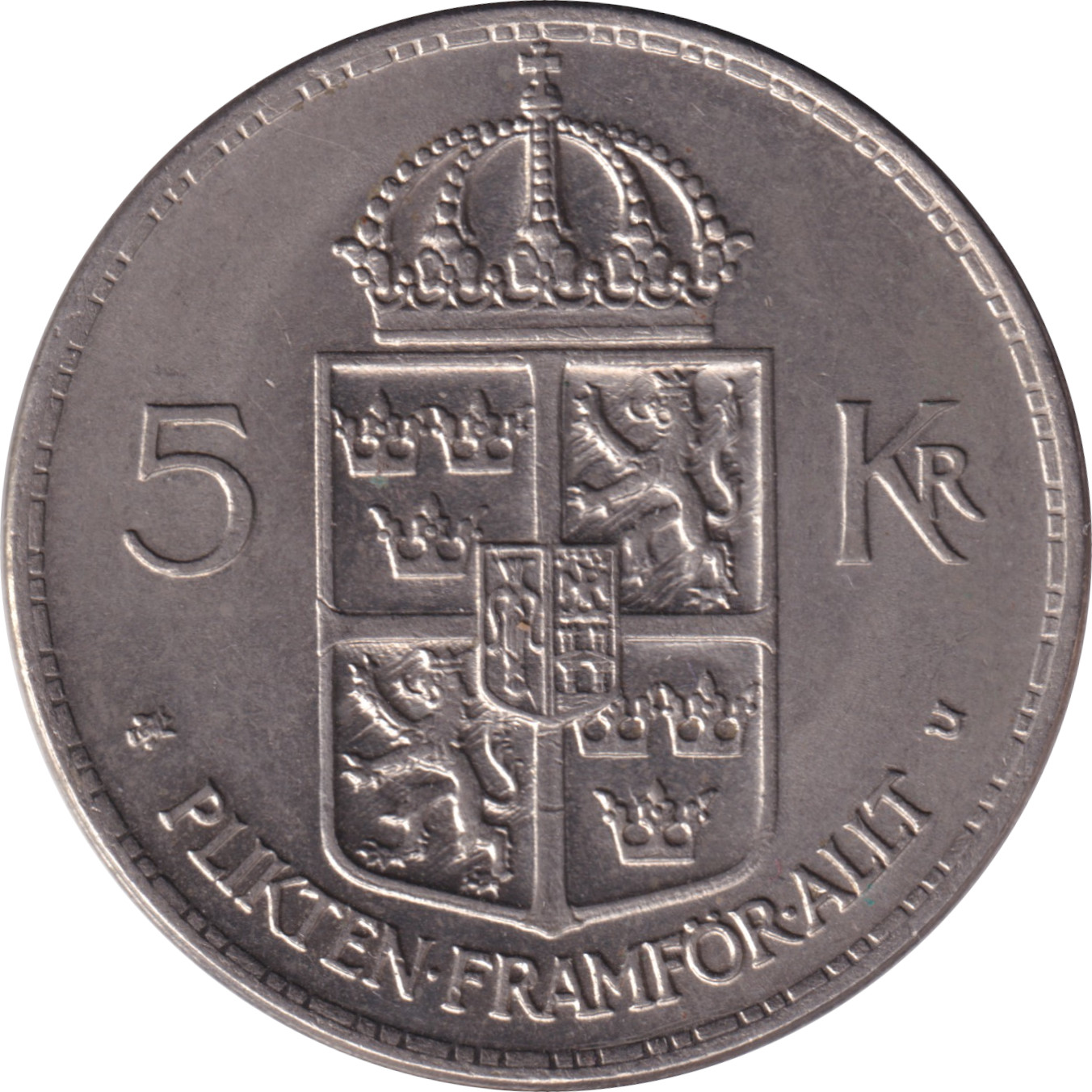 5 kronor - Gustave VI - Tête agée