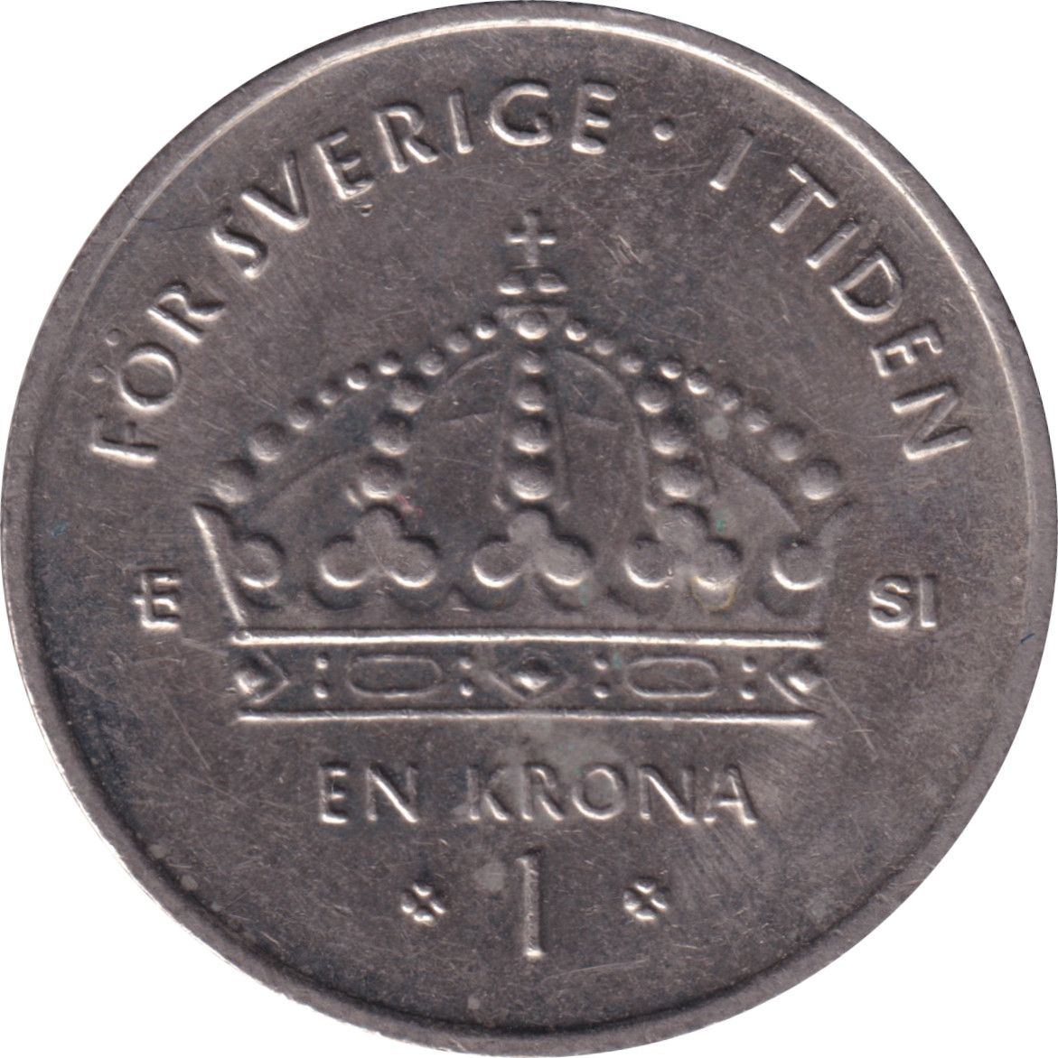 1 krona - Charles XVI - Tête agée
