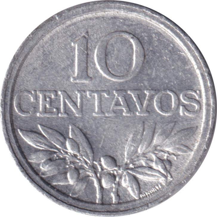 10 centavos - Croix - Type léger