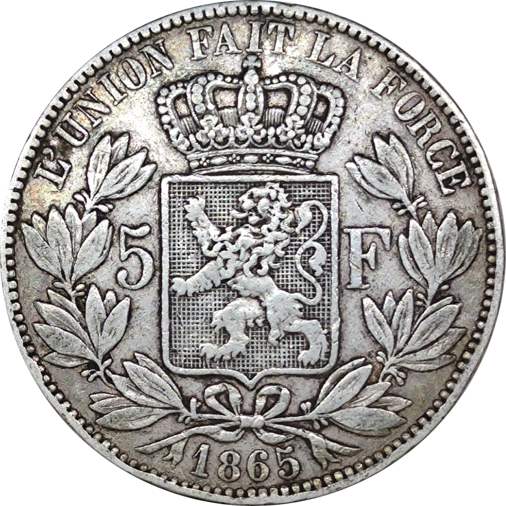 5 francs - Léopold I - Tête mature