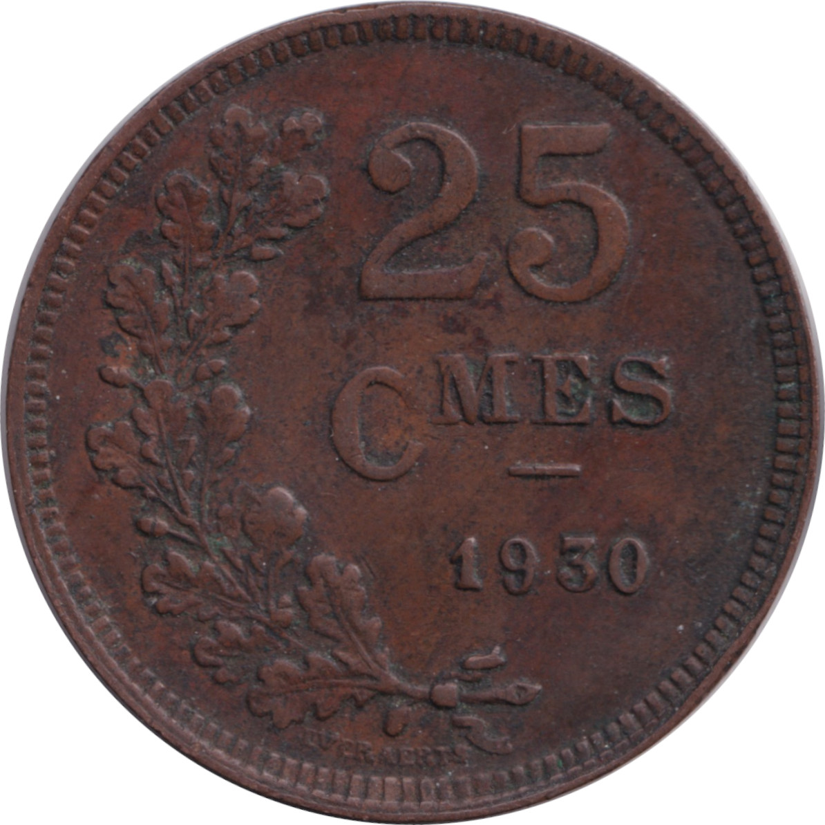 25 centimes - Charlotte - Blason - Lourde