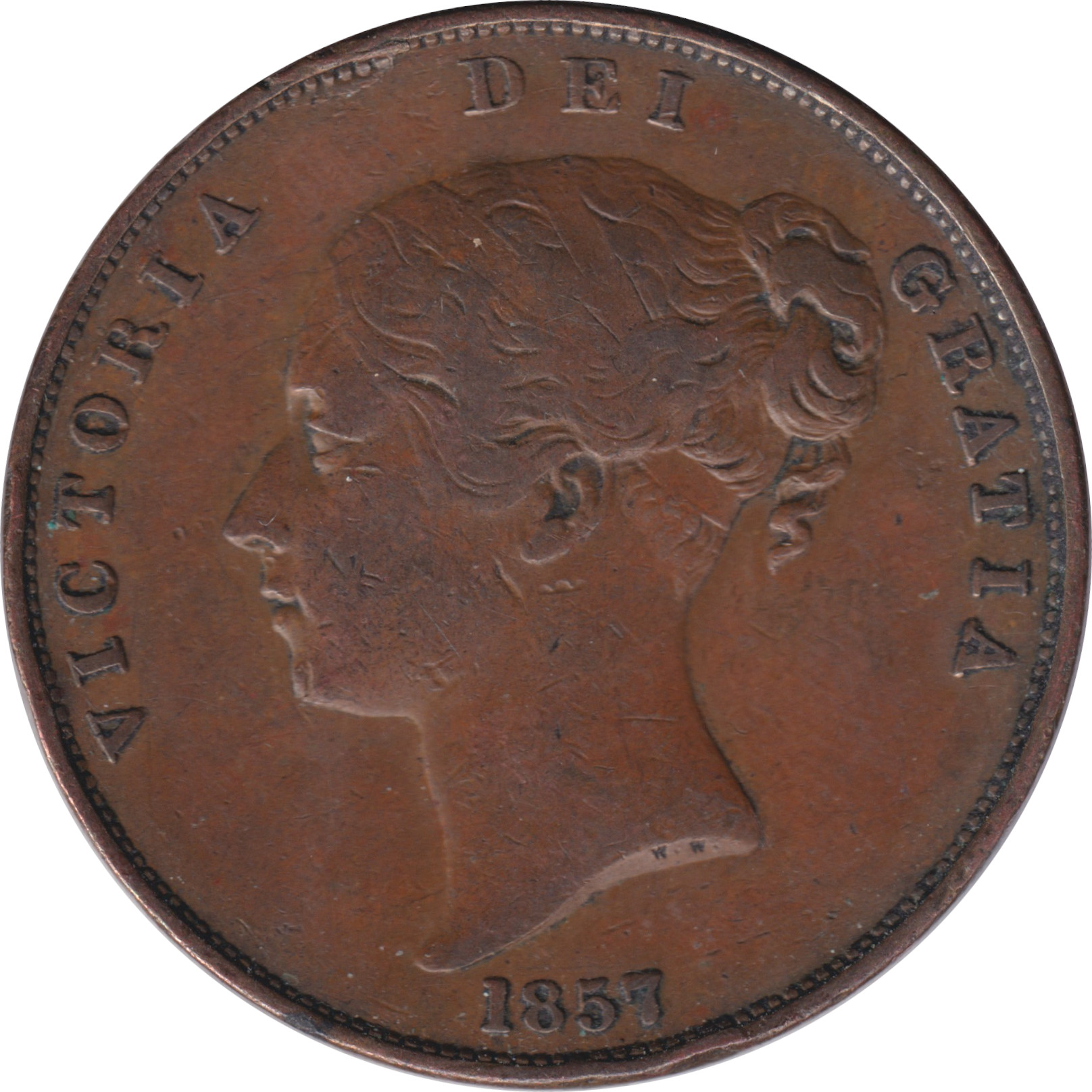 1 penny - Victoria - Tête jeune
