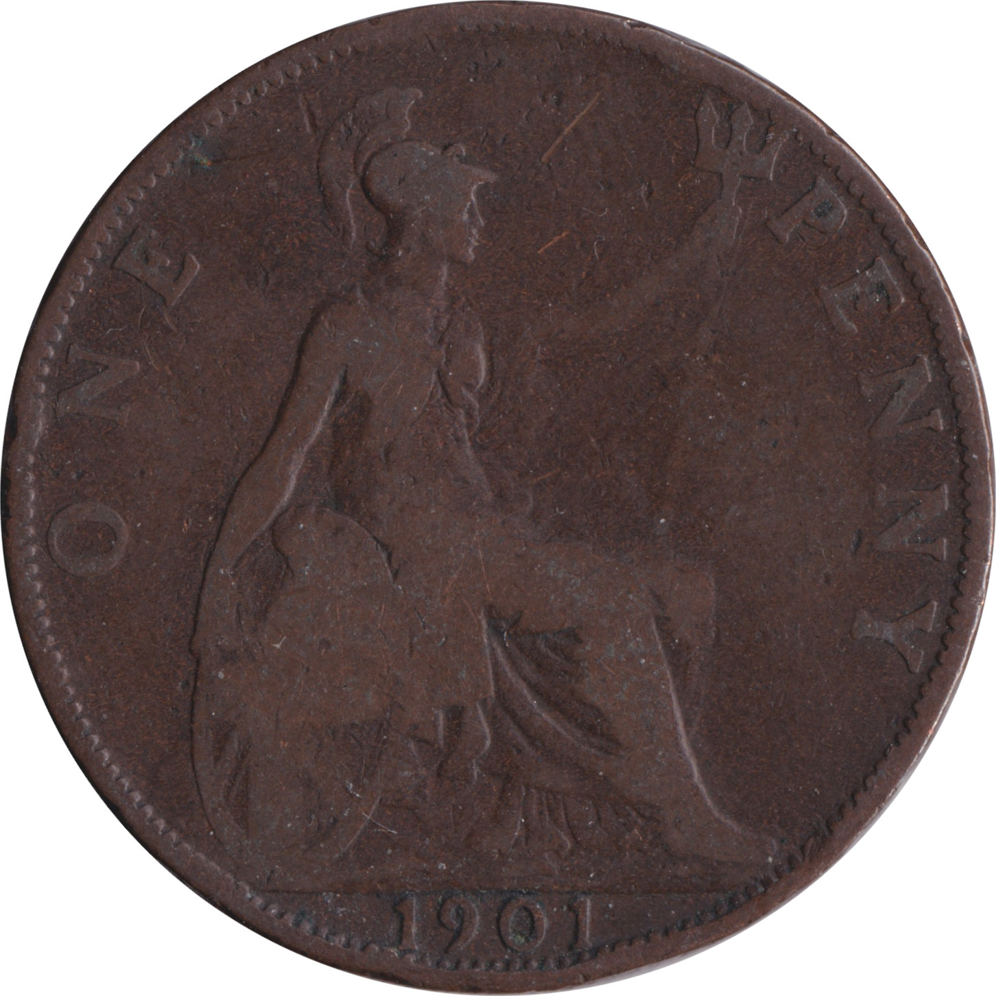 1 penny - Victoria - Buste agé
