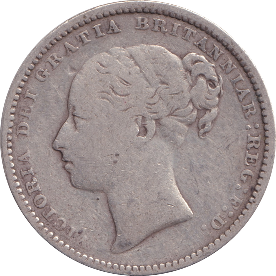 1 shilling - Victoria - Tête jeune