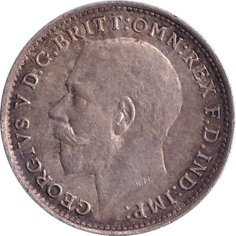 3 pence - George V - Couronne