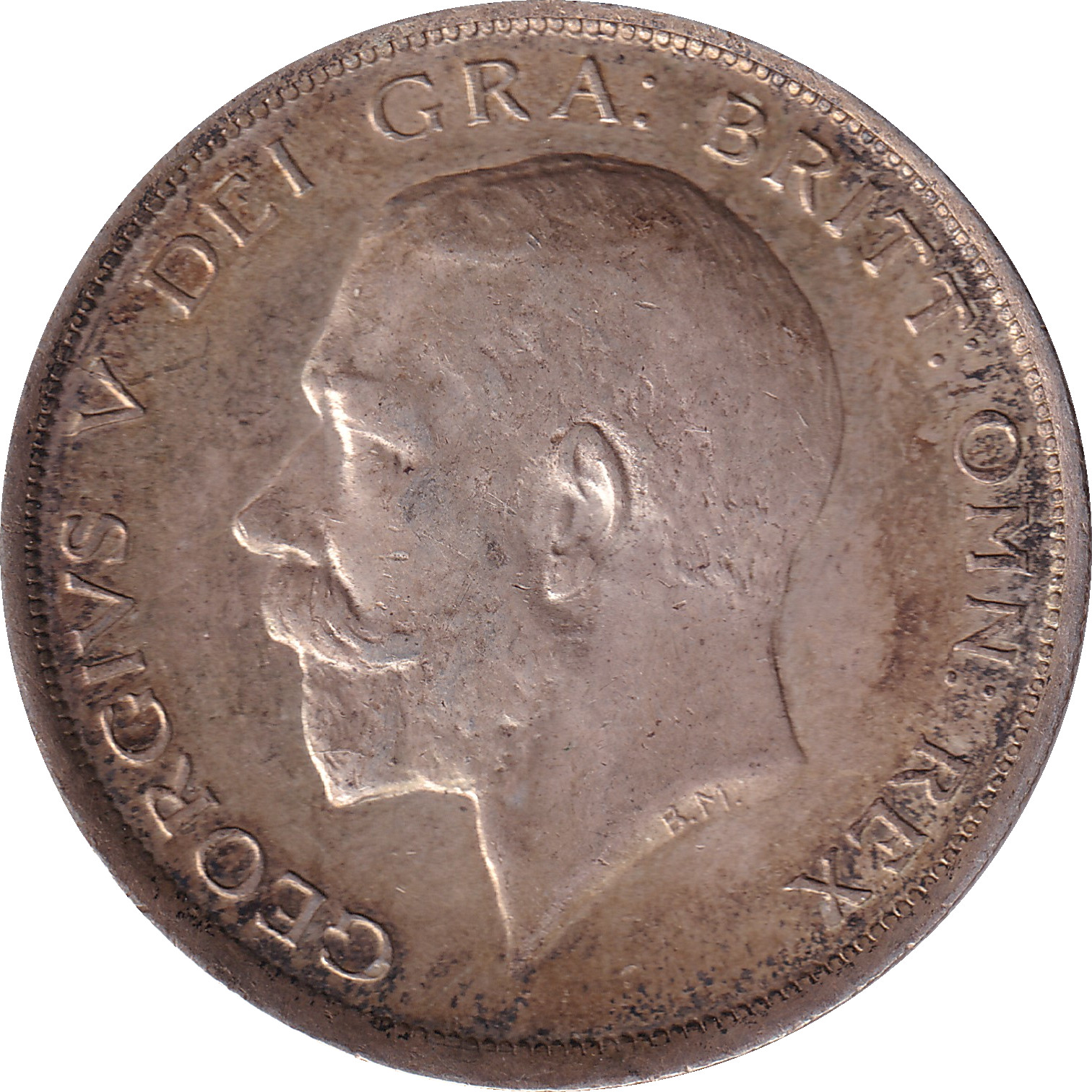 1/2 crown - George V - Argent 925