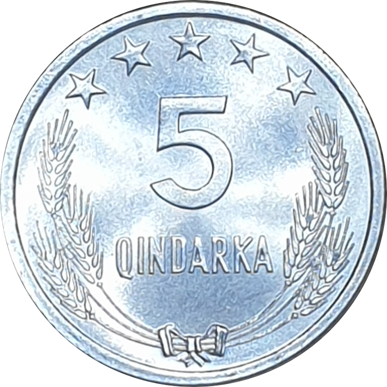 5 qindarka - Premier emblème