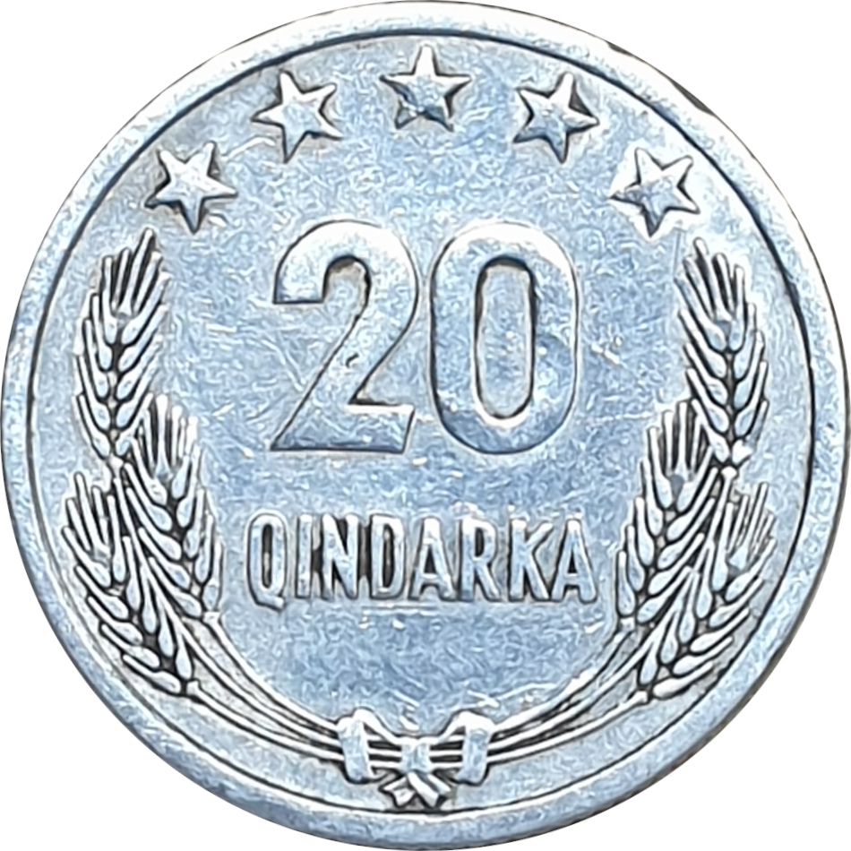 20 qindarka - Premier emblème