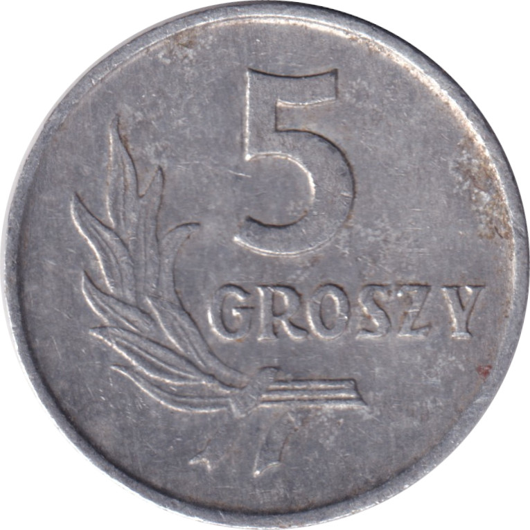 5 groszy - République populaire - Type 2