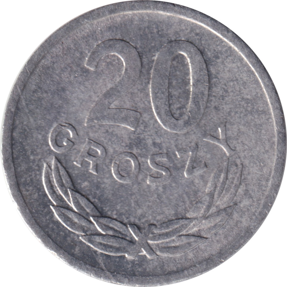 20 groszy - République populaire - Type 2
