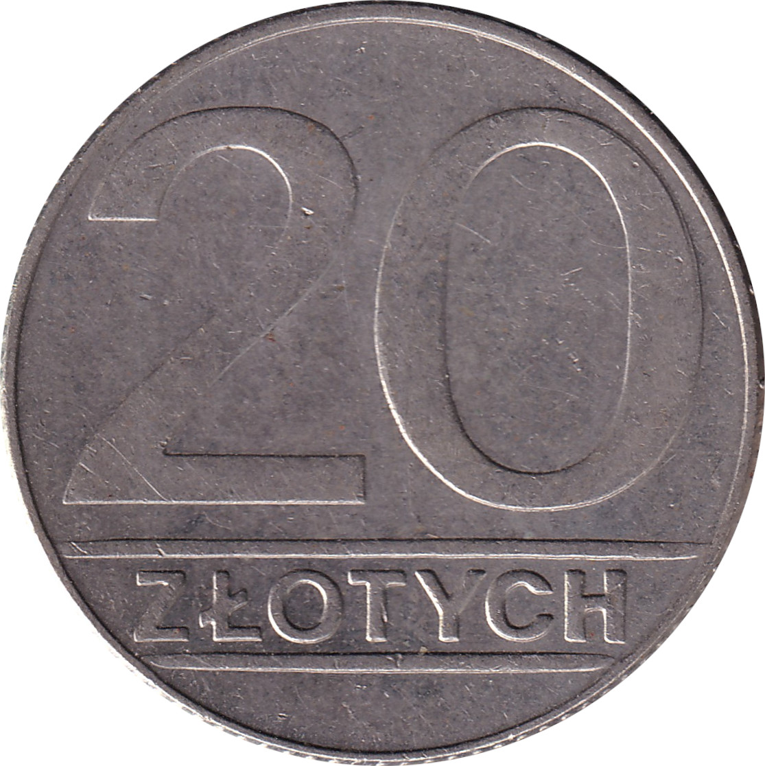 20 zlotych - République populaire - Aigle - Type 2