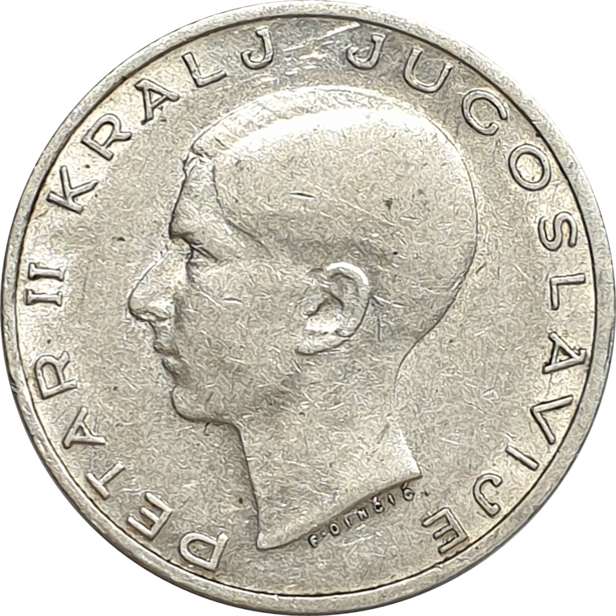 20 dinara - Mature head - Silver 750‰