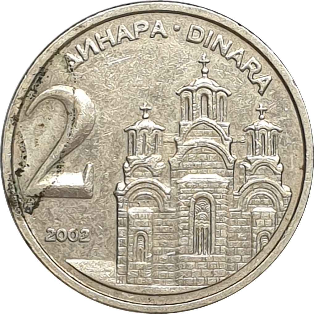2 dinara - Cathédrale