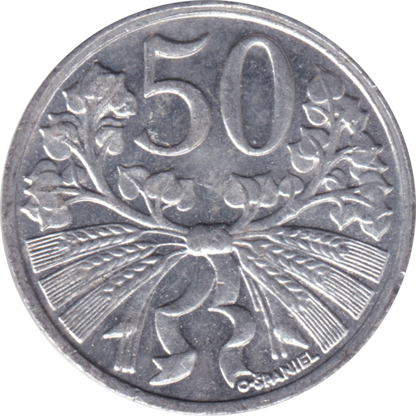 50 haleru - Seconde République