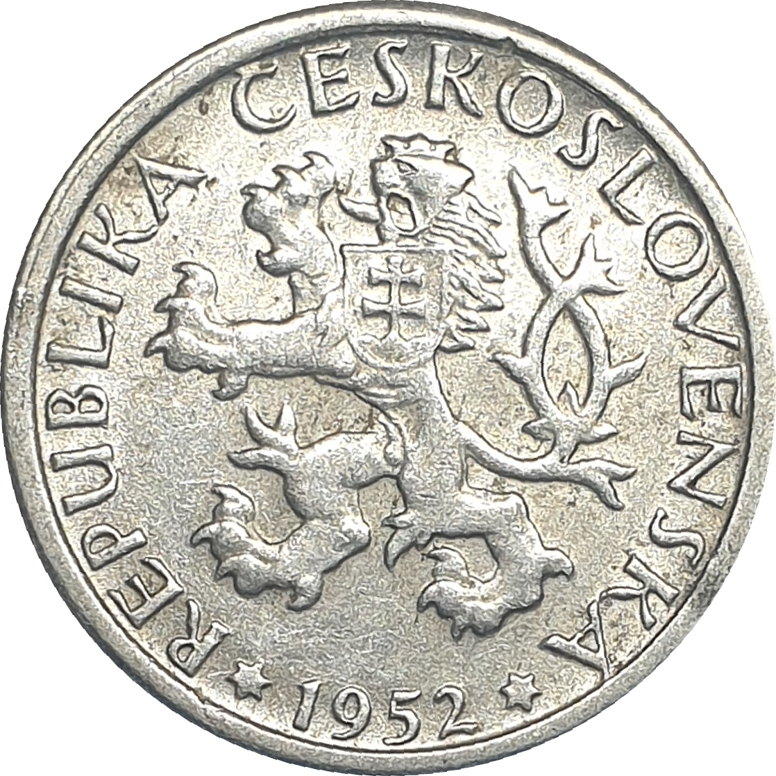 1 koruna - Lion héraldique