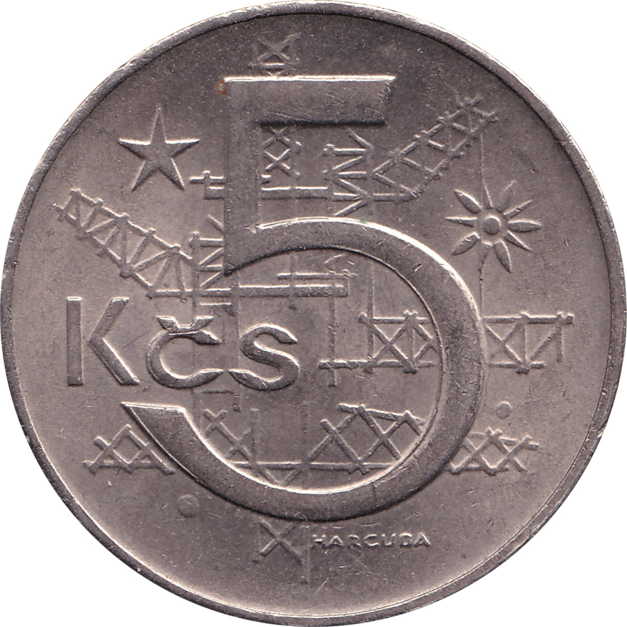 5 korun - Lion héraldique