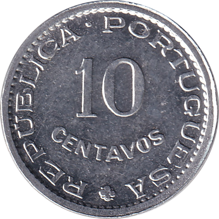 10 centavos - Blason - ANGOLA