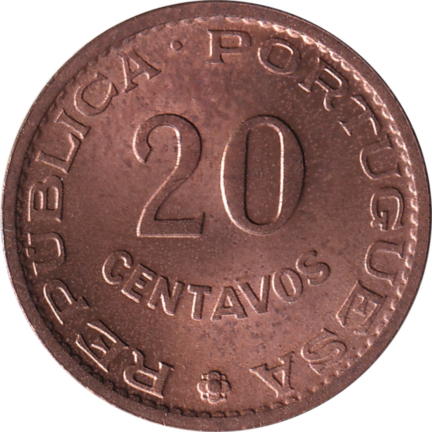 20 centavos - Blason - ANGOLA