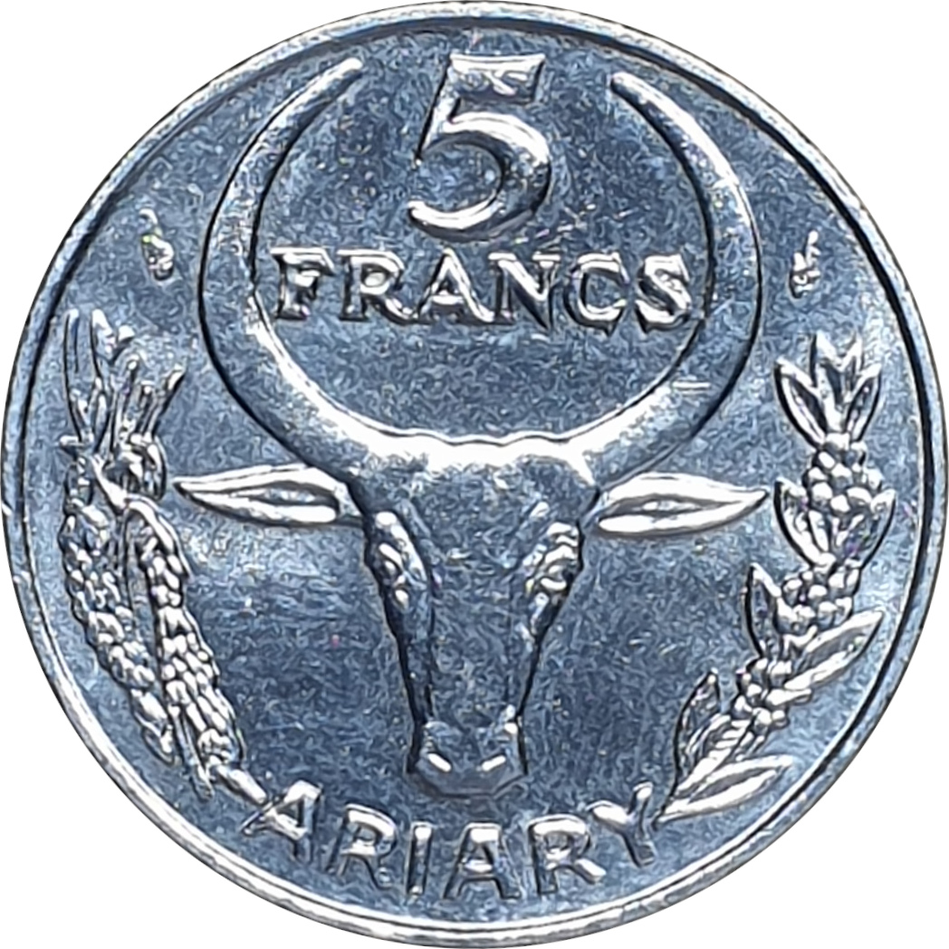 5 francs - Oryx - Type 1