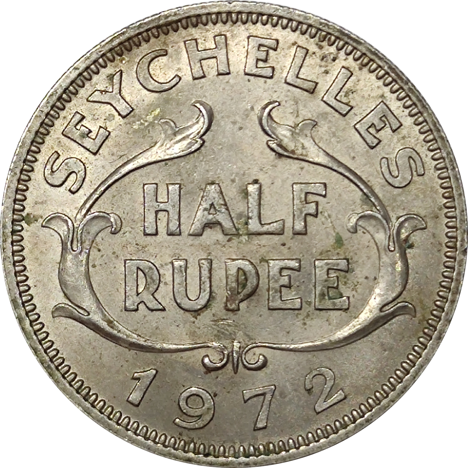 1/2 rupee - Elizabeth II