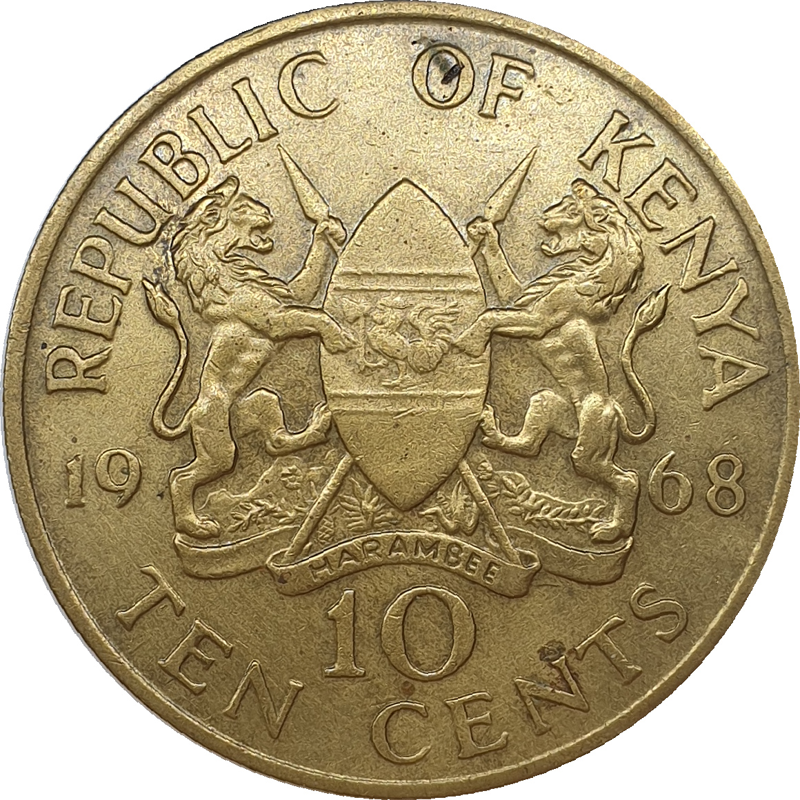 10 cents - Mzee Jomo Kenyatta - Sans légende