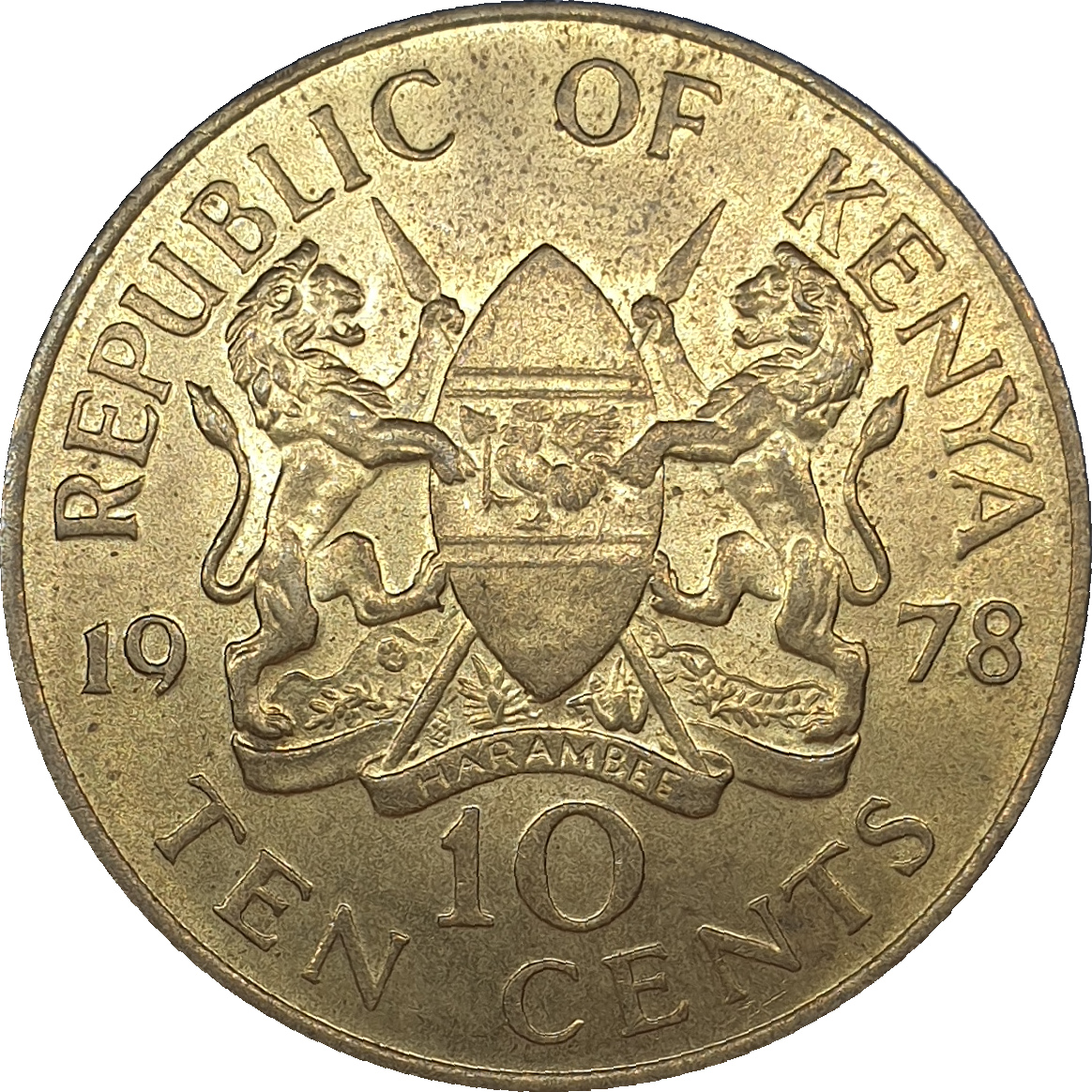 10 cents - Mzee Jomo Kenyatta - Avec légende