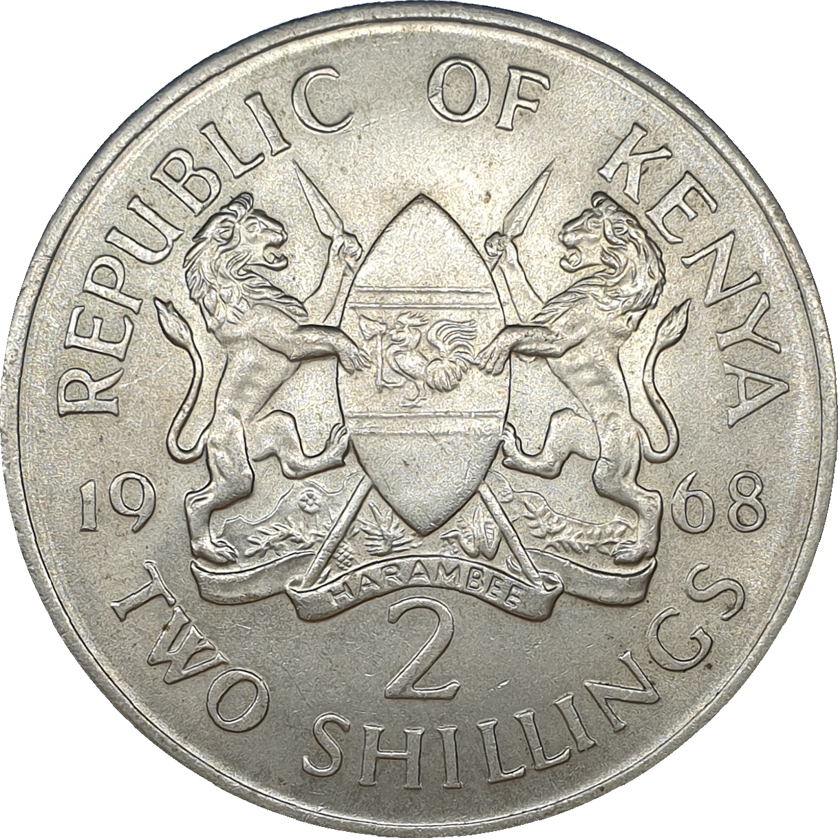 2 shillings - Mzee Jomo Kenyatta - Sans légende