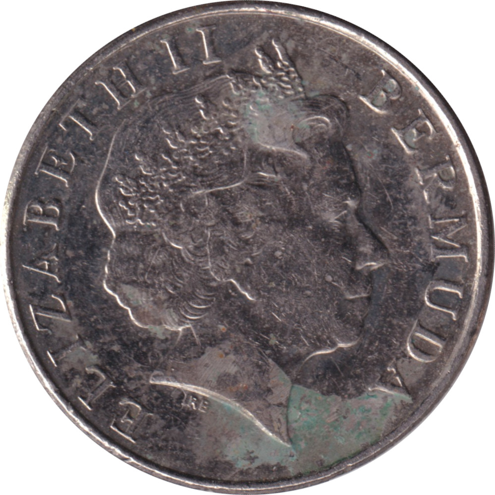 5 cents - Elizabeth II • Tête âgée