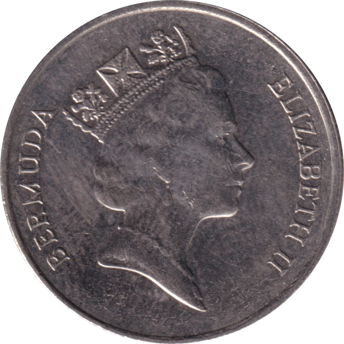25 cents - Elizabeth II • Tête mature