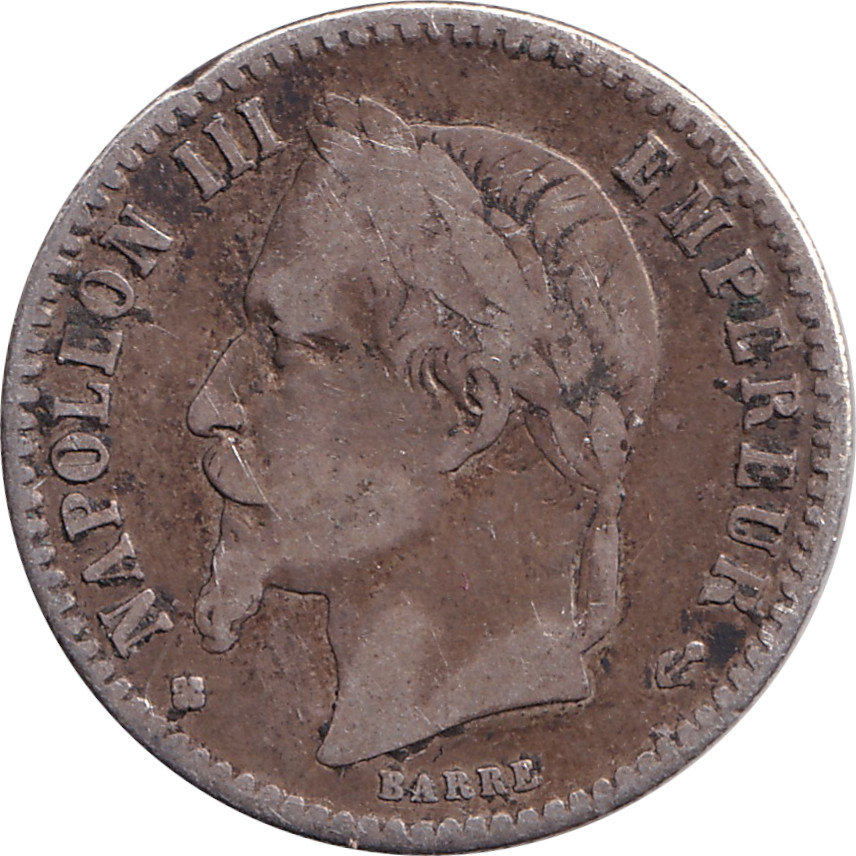 50 centimes - Napoléon III - Tête laurée