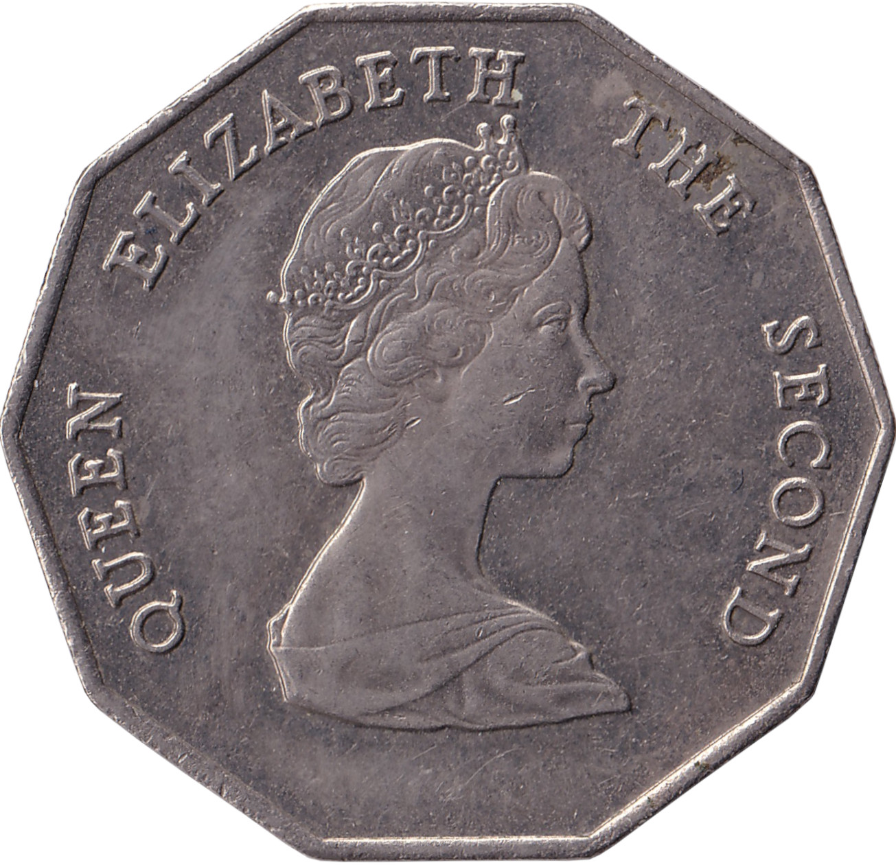 1 dollar - Elizabeth II - Buste mature - Polygonale