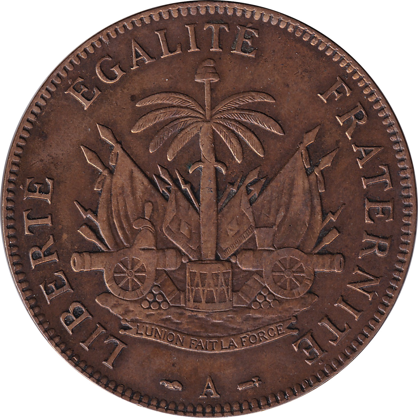 2 centimes - Armoiries