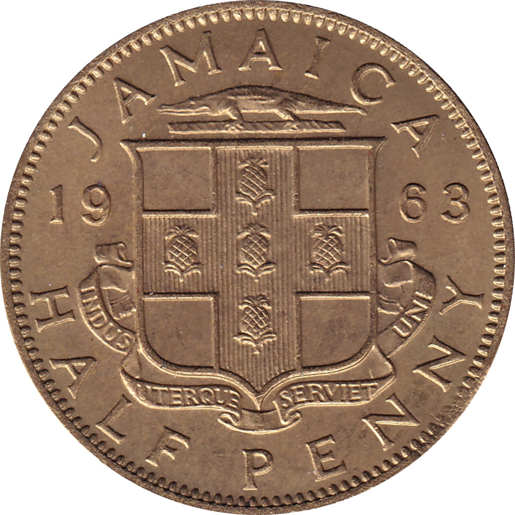 1/2 penny - Elizabeth II - Blason