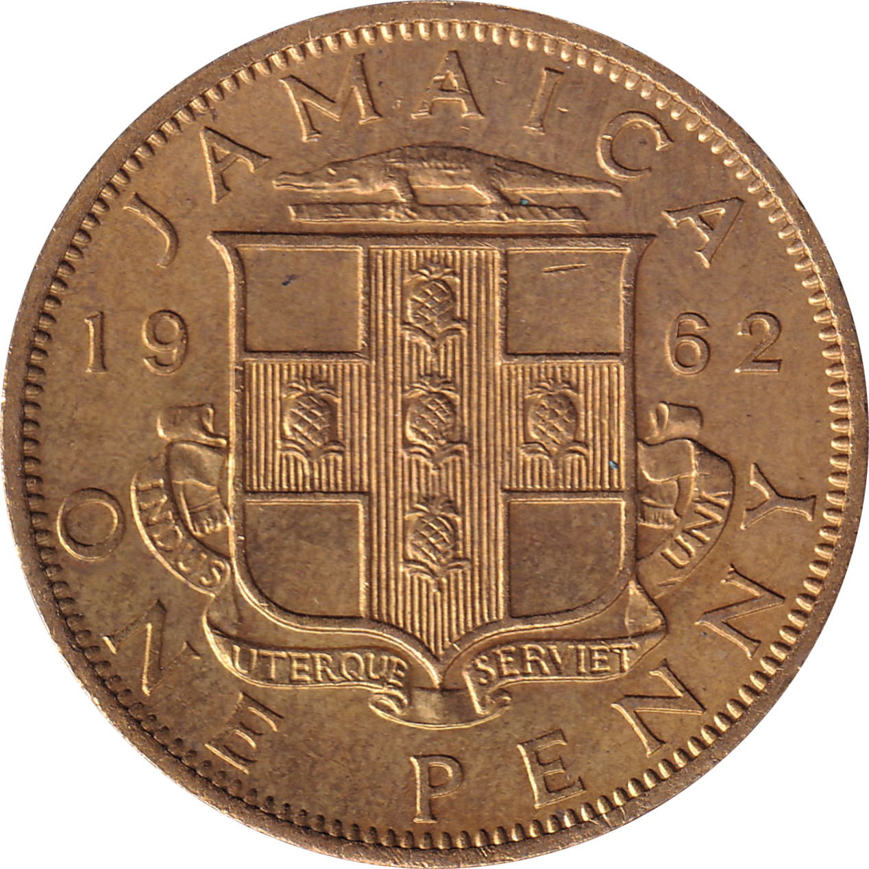 1 penny - Elizabeth II - Blason