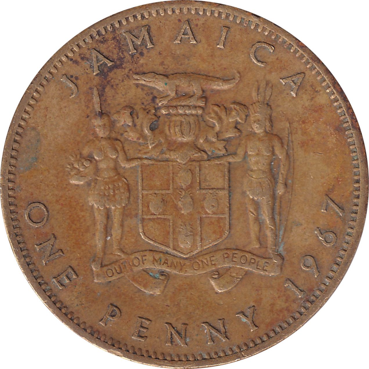 1 penny - Elizabeth II - Armoiries